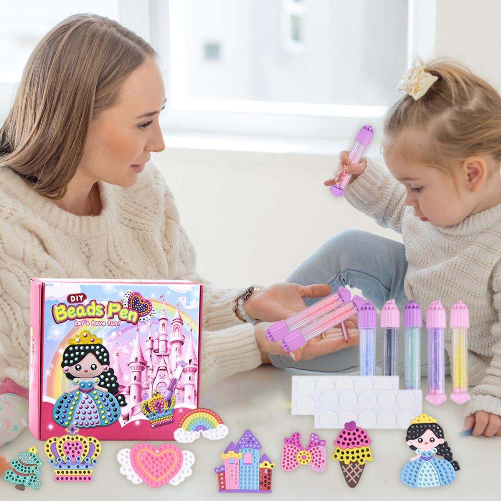 1ml Handmade Dot Bead Sticker Creative Little Dot Ballpoint Pen Toy To Make Children's Educational Toys