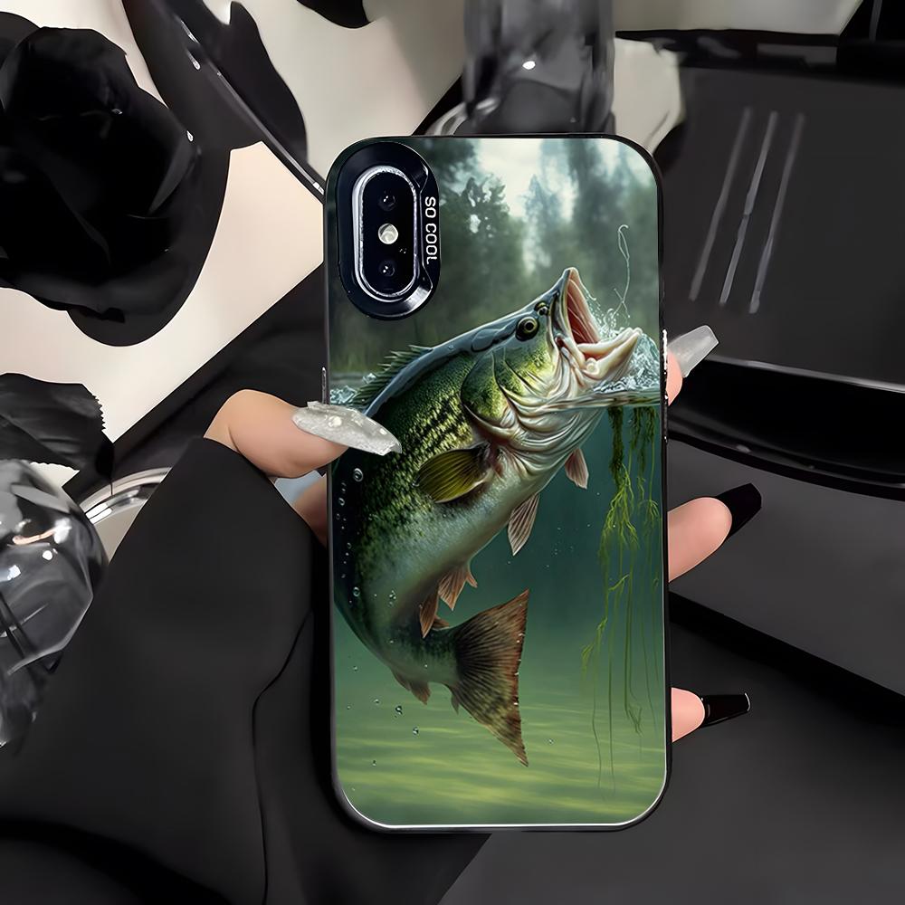 Angeln Gehen Angeln Handyhülle Für IPhone 17 Air 16 E 15 14 Plus 13 12 11 Pro Max Farbige Silberne Hülle
