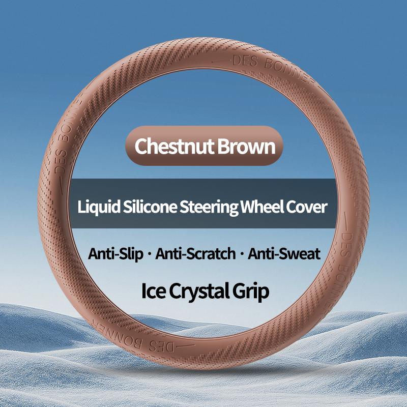Liquid Silicone Car Steering Wheel Cover For Mercedes-Benz, Ultra-Soft Skin-Friendly Grip, Crack-Proof, Non-Slip Sweat-Absorbent