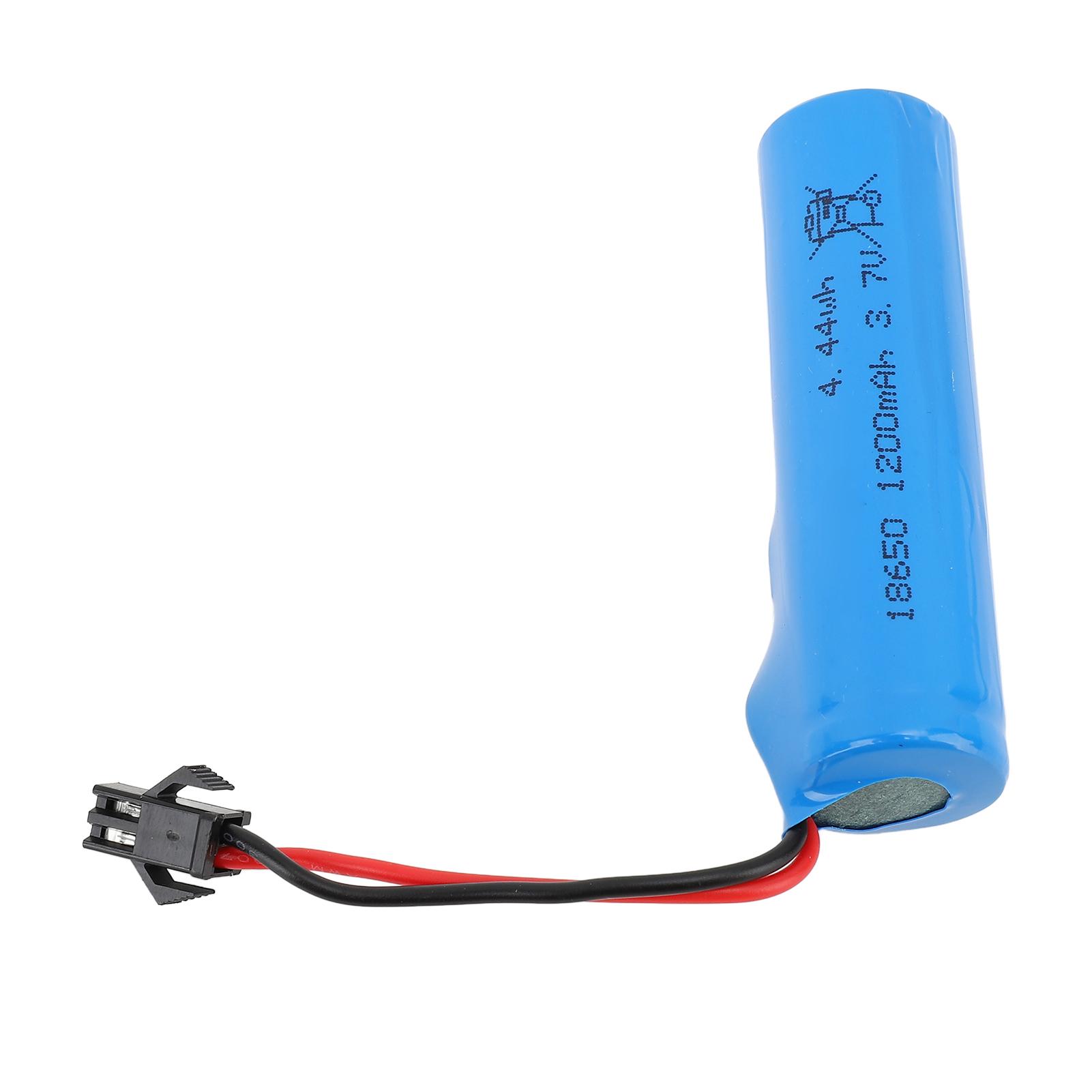 

RC Lithium Battery 3.7V 1200mAh Prevent Overcharge Short Circuit SM Black Plug 1200mAh Lithium Battery For RC Crwaler