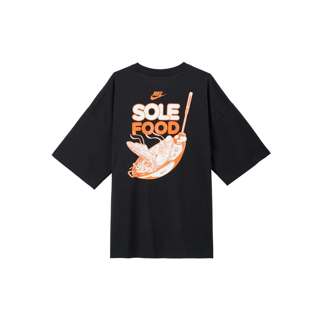 Nike Sportswear Letter Print Loose Short Sleeve T-Shirt Men Tops Black FB9808-010