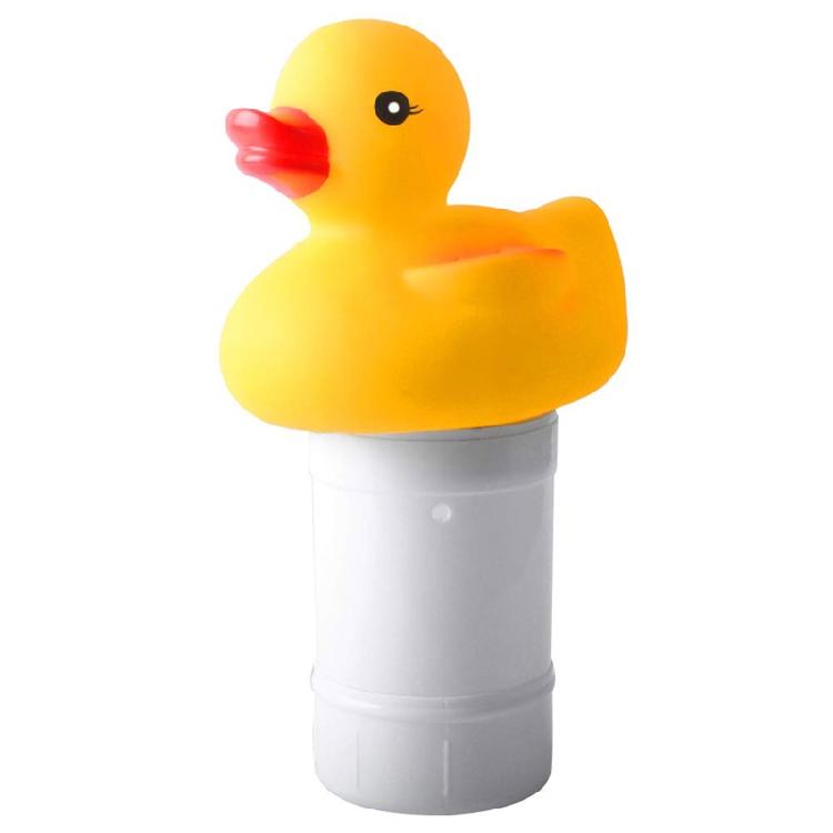 Cute Duck Floating Pool Dispenser Thermometer Kit Outdoor Pools Cleaning