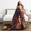 Honkai Star Rail Topaz Plüschdecke Kind Flanell Überwurfdecke für Sofa Sessel Warm Weich Maßgeschneiderte Qualität Bettüberwurf