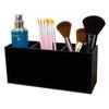 Transparenter Kosmetik Kosmetik Acryl Kosmetikpinsel Werkzeugset Aufbewahrungstasche Etui Make-up Pinsel Organizer Tischorganizer Kosmetikwerkzeug Set 3 Löcher
