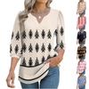 Damen 3/4-Ärmel Shirts Grafik-T-Shirts Shirts Lässige Basic-Tops Pullover