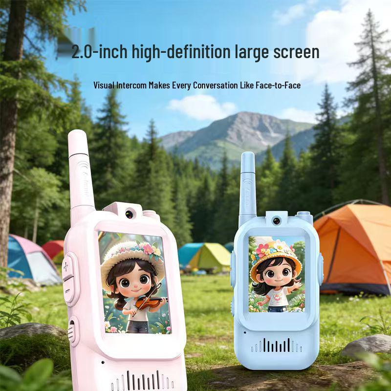 Kids' Video Walkie-Talkie: Parent-Child Wireless Interactive Toy for Home & Outdoor Use