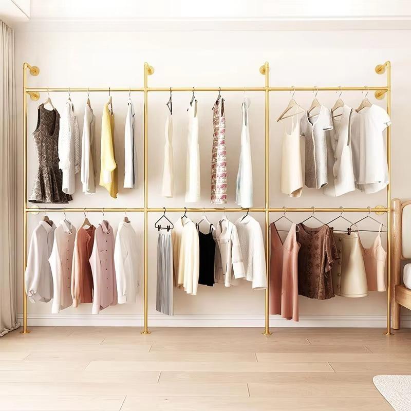 Clothes Hanging Rack Clothes Hanger Rack Stand Metal Golden Clothes Rack