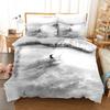 Surfing Bedding Set Queen/King/Full for Boys Kids Men Surfboards Duvet Cover Polyester Youth Ocean Sport Theme Comforter Cover