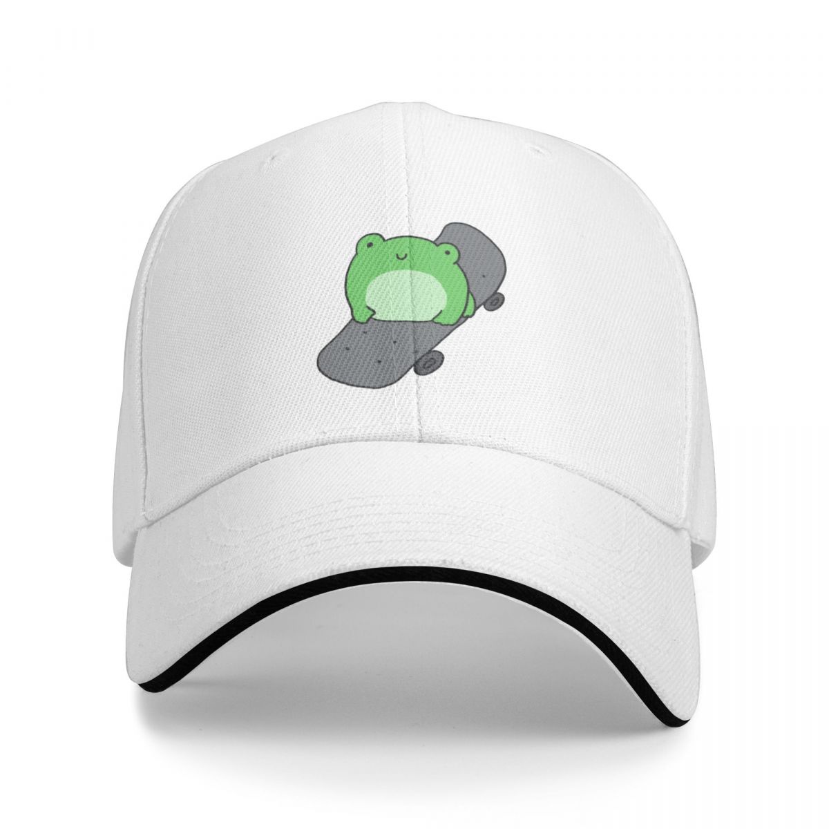 

Милая лягушка на скейтборде - Kawaii Aesthetic Frogge Skateboarding - Hipster Skater Girl Boy - Бейсбольная кепка Sports Lover Illustrati