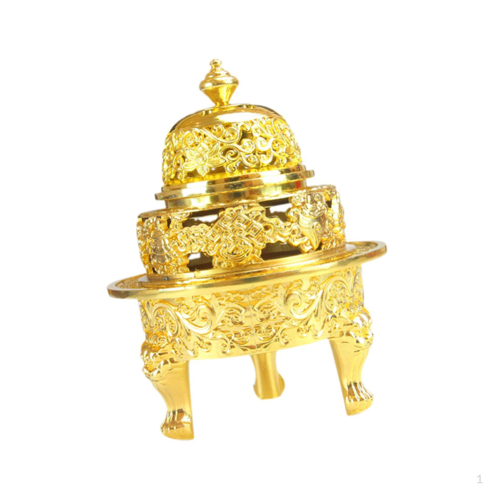

Курильница для благовоний, декоративная статуэтка, подарок на новоселье, подставка для спальни золотой
