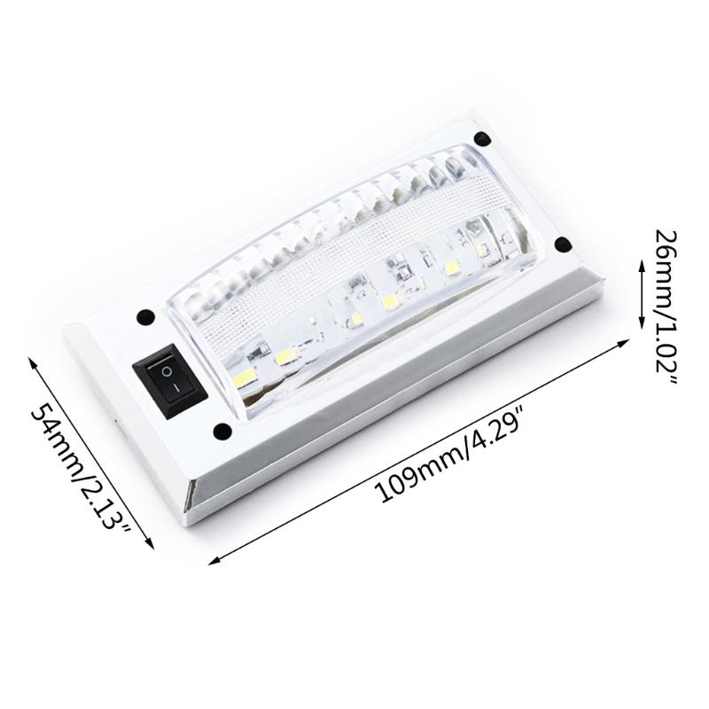 COB LED Panel Dome Roof Ceiling Lamp Auto Interior Reading Plate Light for Truck