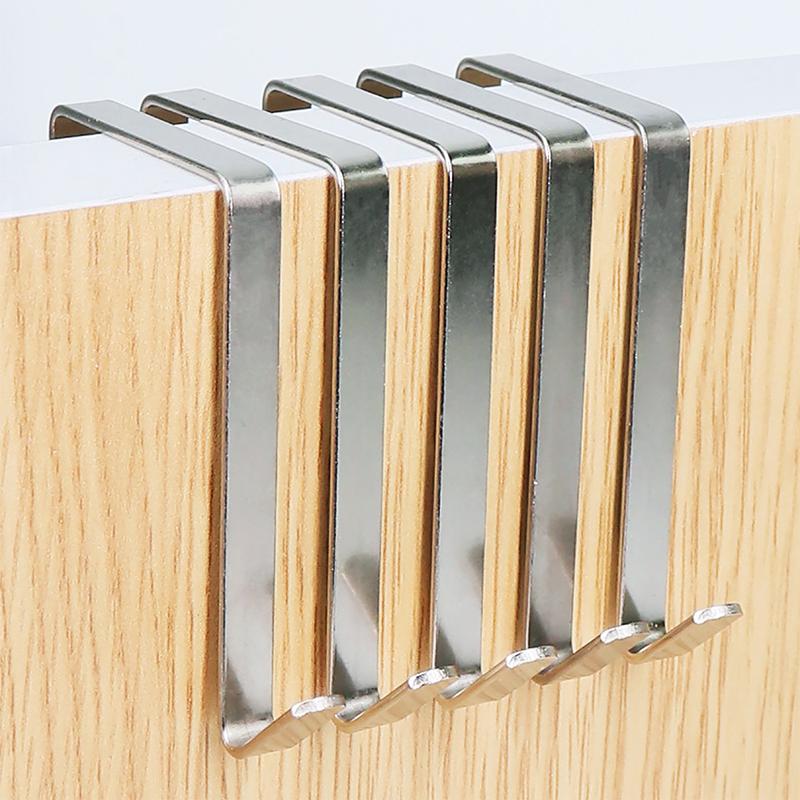 5/10 Pcs Over The Door Hooks Door Hanger Hooks For Bathroom Kitchen Towels Hats Hanging Organizer Multi-Purpose Hooks