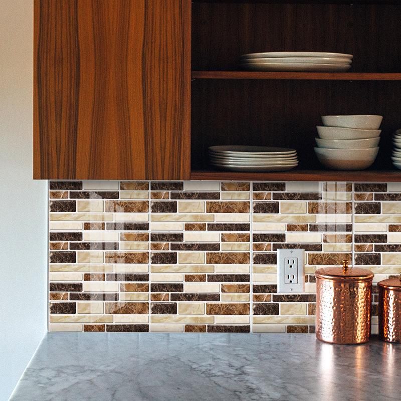 Autocolant de Bucătărie Rezistent la Ulei Tapet Cristal Marmură Simulație Autocolant Renovare Baie Autocolant Renovare Casă Veche Autocolant Faianță Autoadeziv