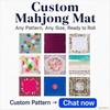 Bama New Arrival EAT ME Mahjong Mat Factory Direct HD Print Rubber Tabletop Mat Anti Skid  Fast Delivery for Board Games Gift