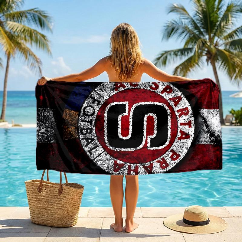 Ac Sparta Praha Fashion Beach Towel: Ideal for Summer Adventures Soft, absorbent and quick drying suitable for swimming and bathing