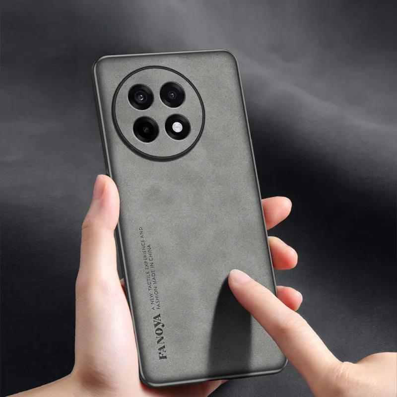Πολυτελής Δερμάτινη Θήκη Skinsheep για Oneplus ACE 5 Pro ACE5 Ματ Σιλικονούχο Κάλυμμα για Oneplus ACE 5pro ACE 3V 3 Pro 1+13R TPU Αντικραδασμικός Προφυλακτήρας
