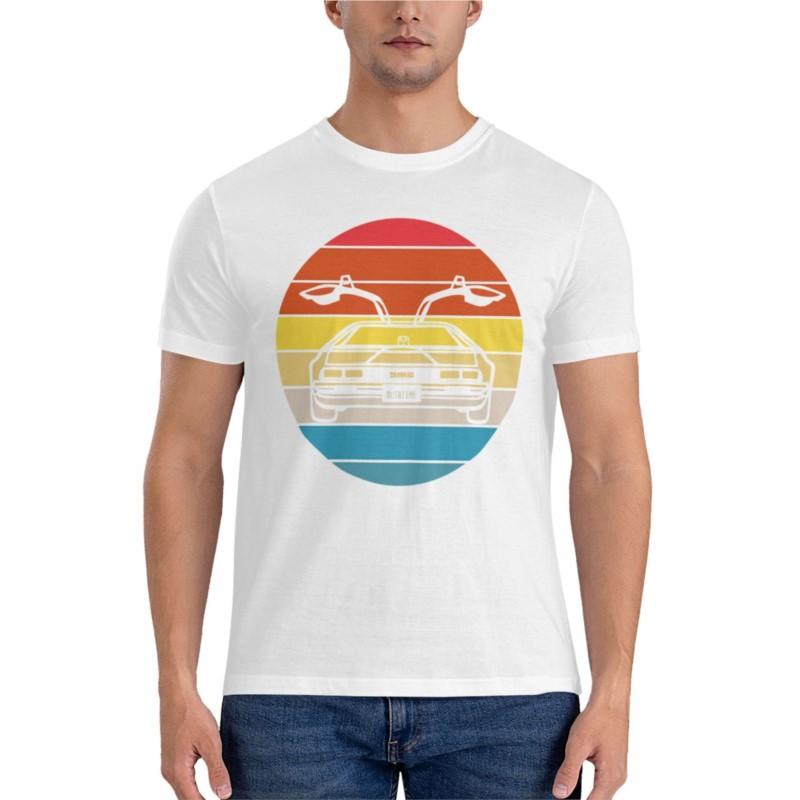 Das Delorean Sunset Classic T-Shirt fruit of the loom herren t-shirts jungen weiße t-shirts