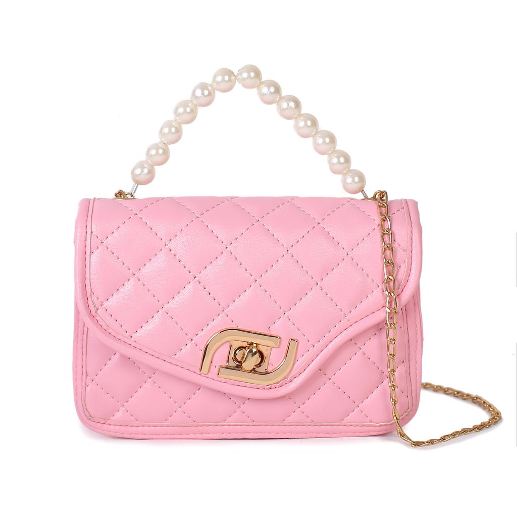 Модная сумка-клатч с бриллиантовой цепочкой, трендовая жемчужная сумочка, милая женская вышитая сумка для мобильного телефона