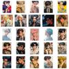 50 Handsome Boys Stickers Cartoon Wind Men'S Head Notebook Water Cup Stickers Waterproof Stickers