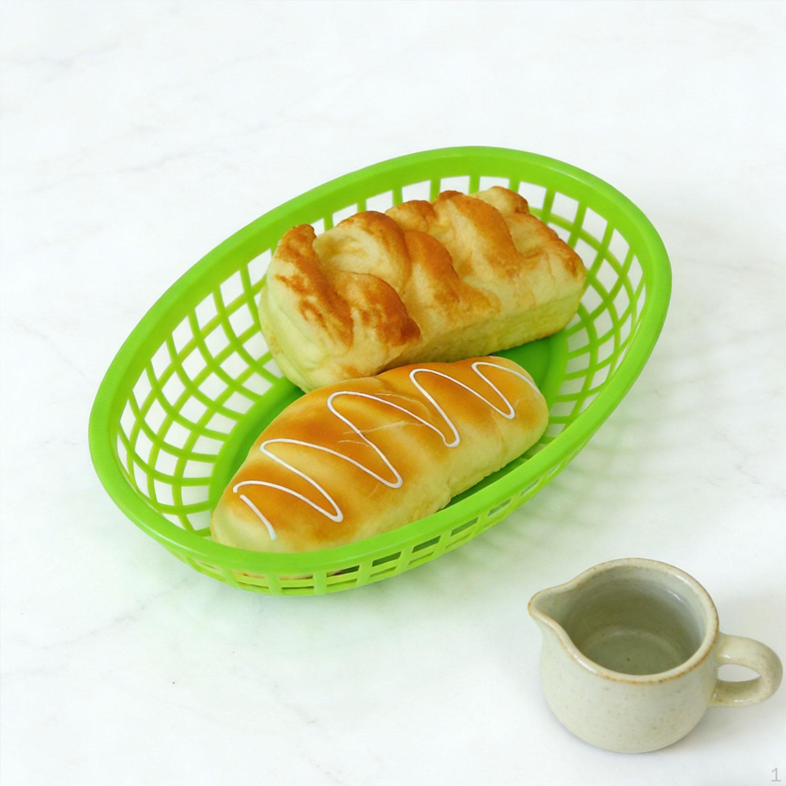 

24 Food Baskets, Serving Trays, Retro Plates, Baskets And Chips, Tray for Kitchen зелений