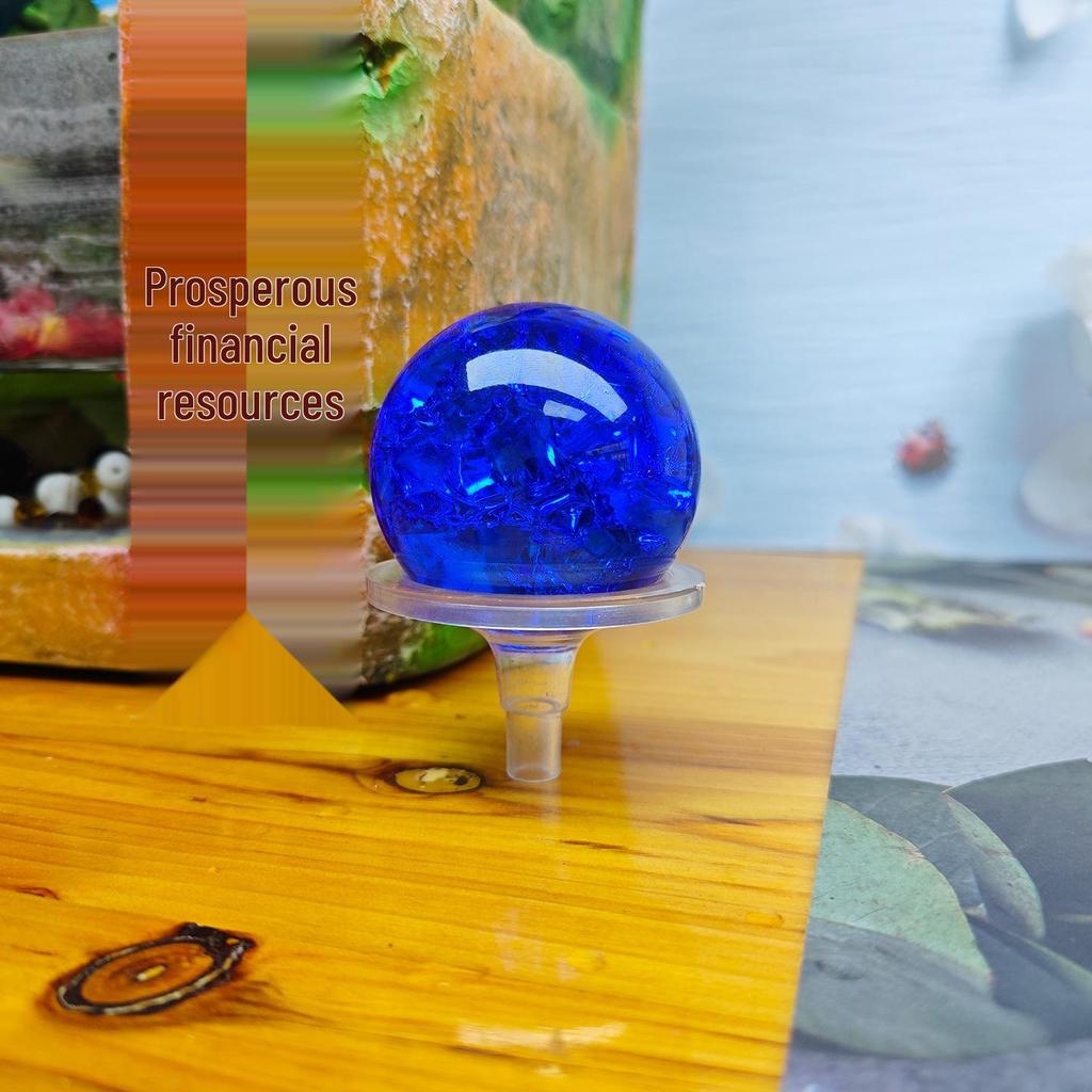 5CM Boyalı Buz Çatlaklı Küre Su Özelliği Bonsai Akvaryum Dekorasyonu
