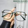 Unisex Boho Square Reading Glasses +1.00 to +4.00 Magnification Lightweight & Durable for Computer Use
