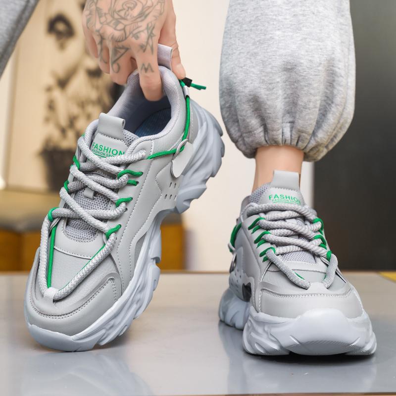 Fashion Men's Shoe Breathable Thick Soled Casual Sneakers Outdoor Running Four Seasons New Tennis Men Soft Soles Comfort Male Sneakers