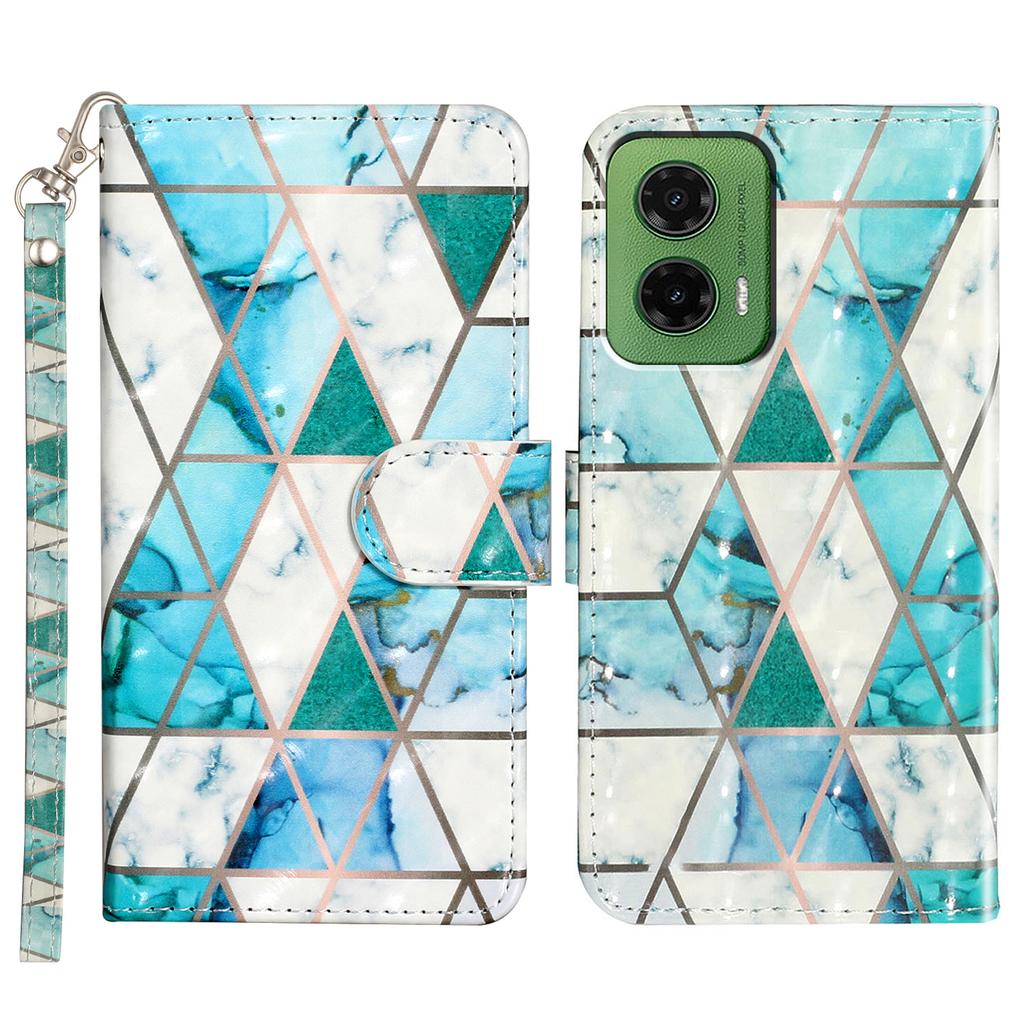 For Motorola Moto G35 5G Case 3D Pattern Printed Phone Leather Phone Cover