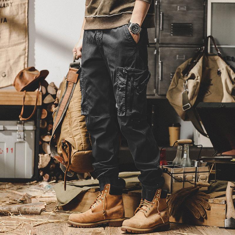 Men Cargo Pants Jogging Casual Pants Cotton Full Length Tactical Military Pants Trousers