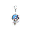 55MM Anime Re:ZERO - Iniziare la Vita in un Altro Mondo Portachiavi Natsuki Subaru Emilia Portachiavi Piastra Modello Acrilica Regali di Natale