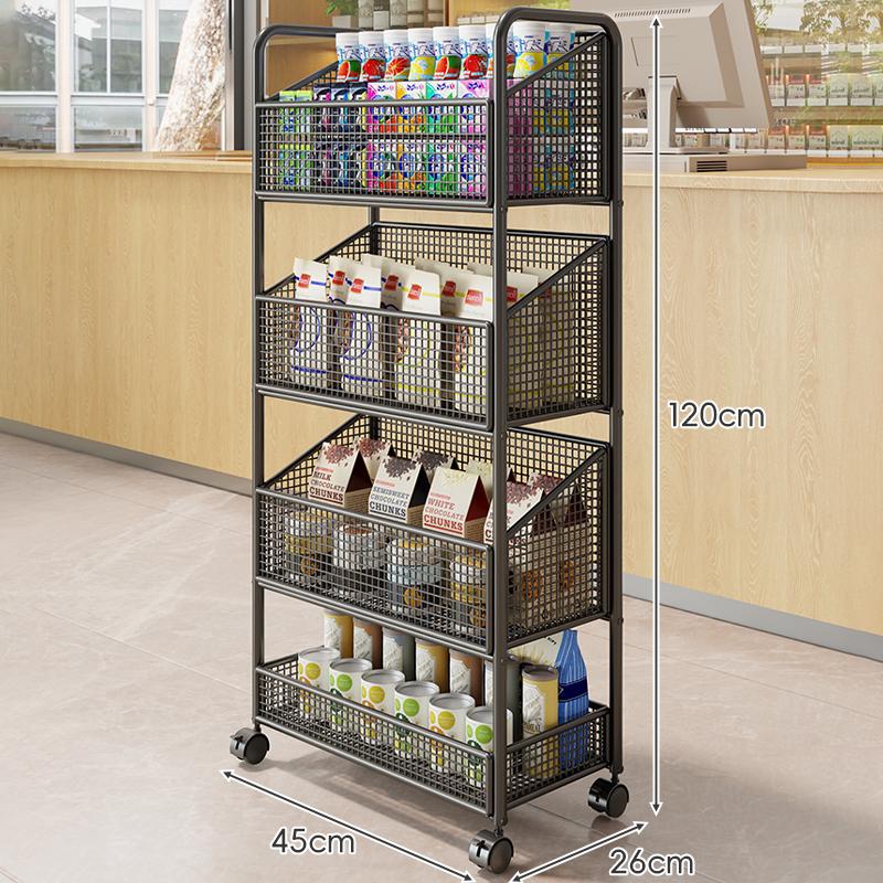 Multi-Layer Display Rack for Snacks, Baby Items, and Stationery in Convenience Stores and Pharmacies