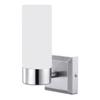 Wall Light - Globo Lighting - Matte Nickel - Glass - 8x15.5 Cm - IP44 - E14 40W