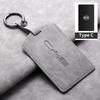 Sheepskin Leather Car NFC Card Samrt Remote Key Cover Case Shell Protector Holder For BYD S7 S6 L3 M6 F3 F0 Keychain Accessories