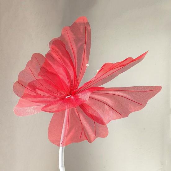 Faux Silk Yarn Artificial Butterfly Giant Large 3D Simulation Tulle Fake Butterfly Prop Butterfly Display