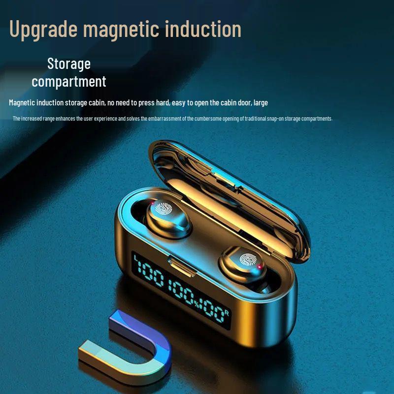 Ultra-Clear Wireless Bluetooth Earphones with Digital Display, Long Standby, Universal Compatibility