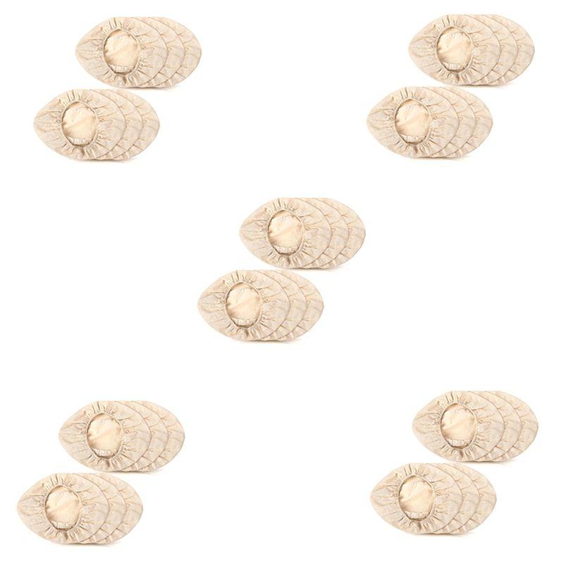

ABUL-30 Pcs Oval Shape Bread Proofing Basket Cover Natural Rattan Baking Dough Sourdough Proofing Basket Cloth Liner бежевий