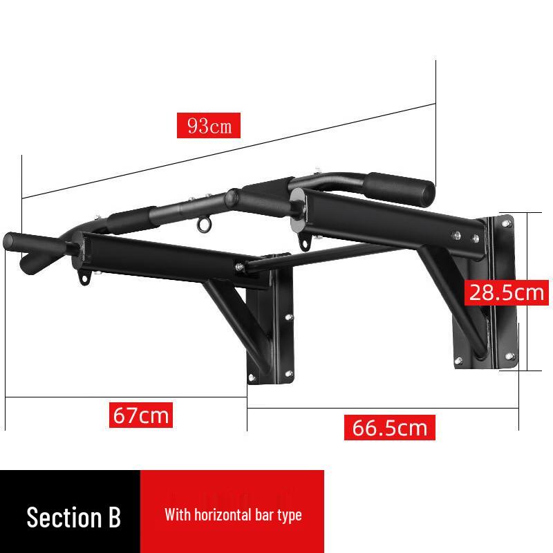 Wall-Mounted Pull-Up Bar with Sandbag Holder