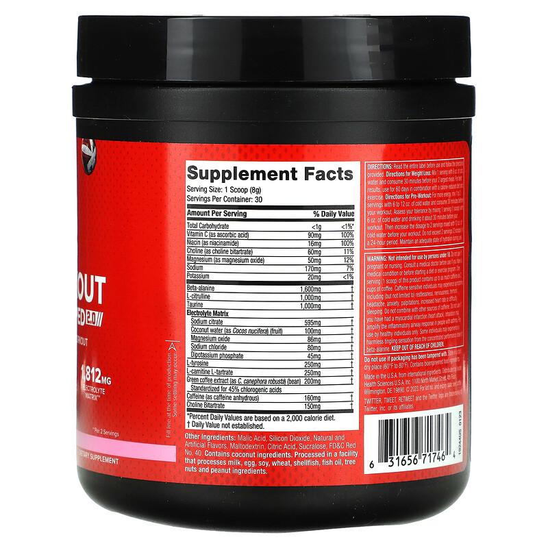 Pre-Workout Explosion Ripped 2.0, Watermelon, 8.47 Oz (240 G)
