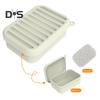Leak-Proof Silicone Travel Soap Case with Drainage Lid Compact Design Portable Bar Soap Container Soap Holder