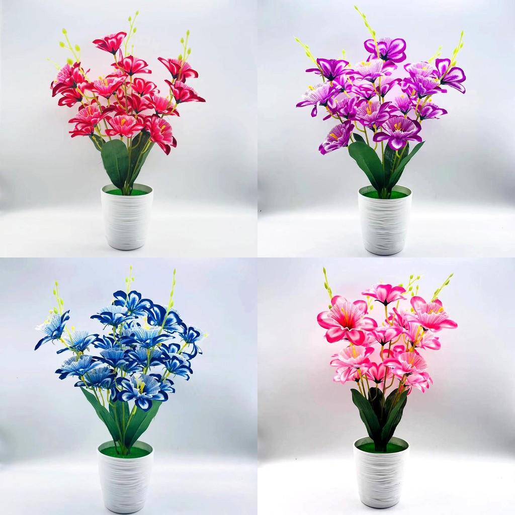 Potted Simulation Daffodils Artificial Artificial Flowers And Bonsai Plants