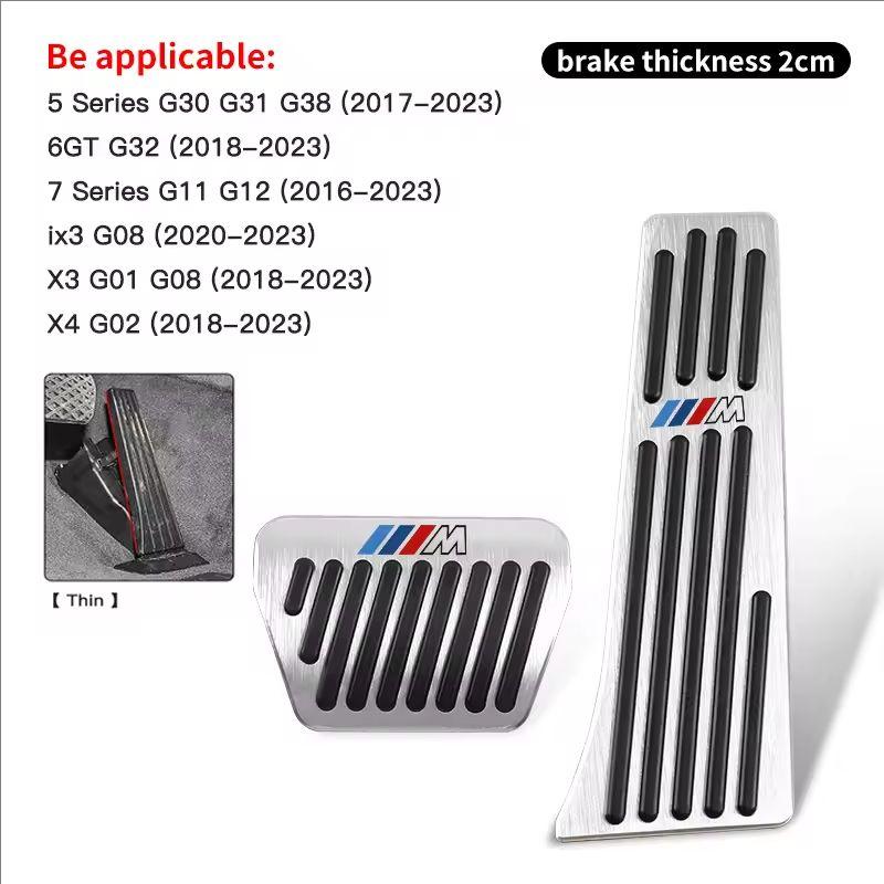 Accelerator Braking Foot Rest Pedal Cover For Car Bmw 3 5 6 7 Series X1 X2 X3 X4 X5 X6 F30 F10 E60G30 Automotive Interiors/Decal hkvr74
