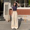 Jeans for Women, Spring High Waist, Slim and Loose Draped Straight Pants for Women, Spring Wide-leg Pants for Women, Spring