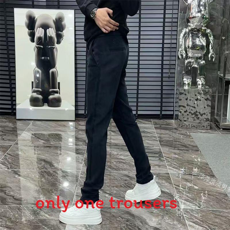 Athleisure Pants For Men With High Elastic Cotton Fabric For Casual Daily Wear