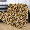 HOMORE Fluffy Leopard Blanket, Plush Cheetah Print Throw Blankets Soft Faux Fur Bed Throw for Decorative Couch Chair Sofa, Washable and Lightweight,