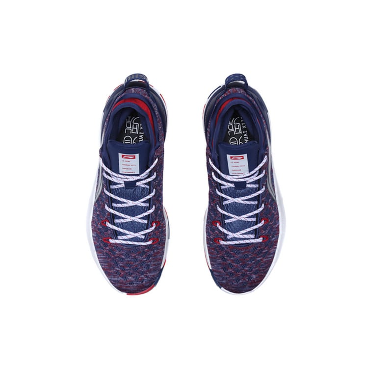 Li Ning YuShuai 13 Cushioning Slip Resistant Abrasion Resistant Low Top Basketball Shoes Men's Navy ABAP095-3