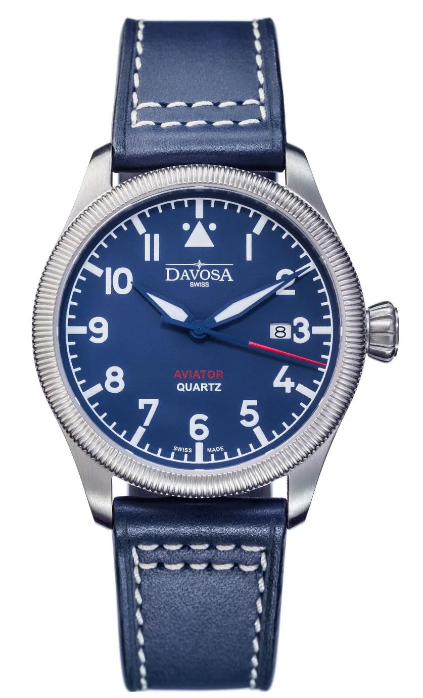 

Date Aviator Swiss Made Blue [Davosa] 162.498.45 Чоловічий синій