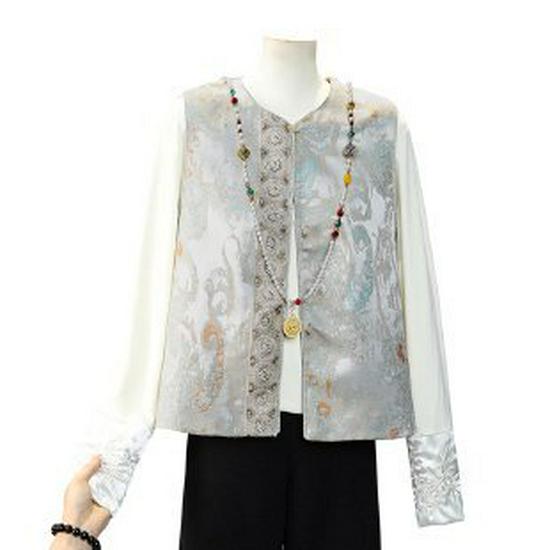 Elegant Women s Chinese National Style Vest: Spring/Autumn 2026 Fashion Medium