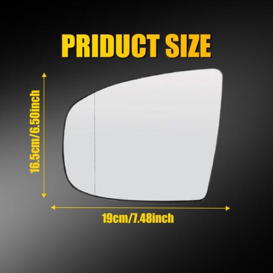 Left Side Mirror Glass for BMW X5 X6 / E70 E71 E72 with Auto Dimming Driver Side
