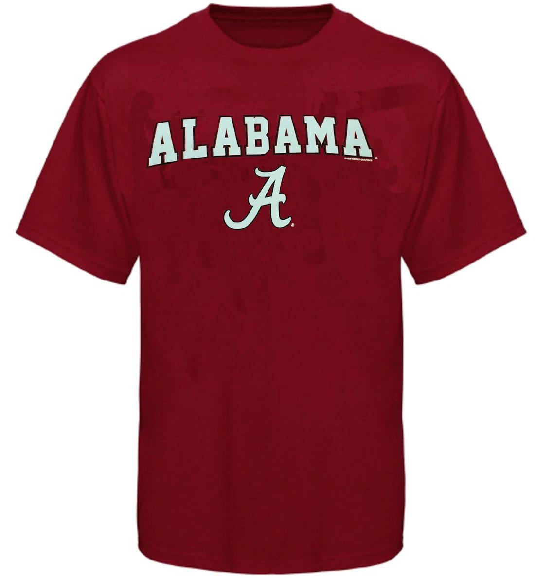 Alabama Crimson Tide Men s College Arch Short Sleeve T shirt S