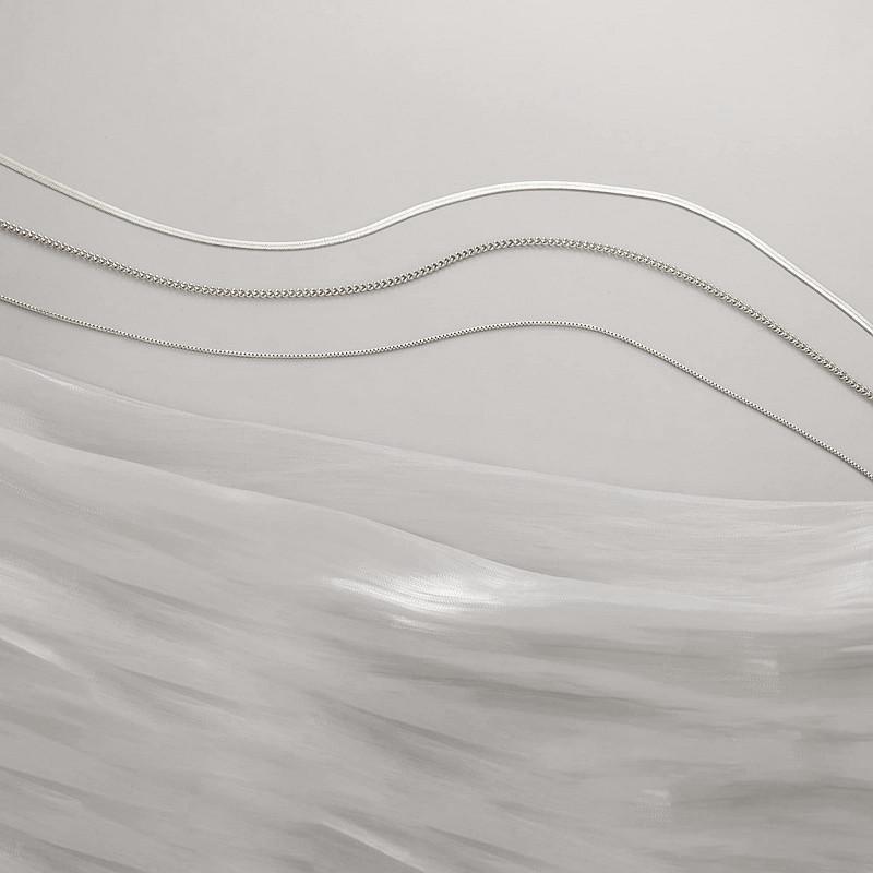 Punk Style Metal Chain Necklace Set with Snake Bone Design